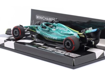 ASTON MARTIN AMR22 MERCEDES GP BAHRAIN 2022 LANCE STROLL, MINICHAMPS 1:43 F1RS - Immagine 1 di 4