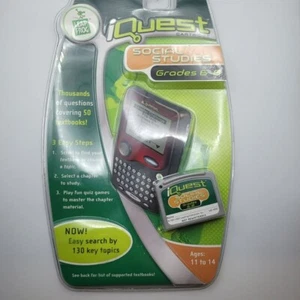 iQuest Social Studies Grades 6 7 8 Cartridge Leap Frog Learning Education Game - Picture 1 of 9