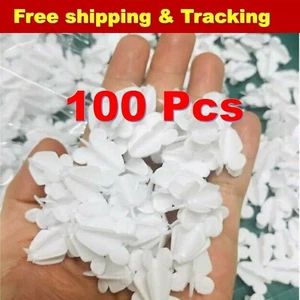 100x Plastic Thai Flower Thai Garland White Handcrafts Crafts New Free Track - Picture 1 of 12
