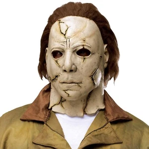 Michael Myers Rob Zombie Adult Mens Overhead Halloween Latex Mask Hair - Picture 1 of 1