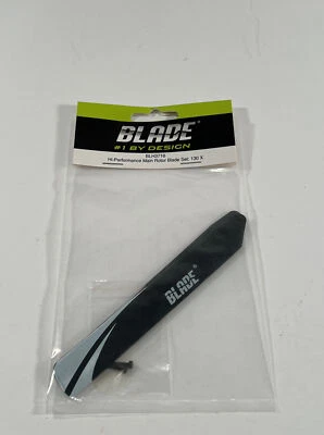 Blade Hi-Performance Main Rotor Blade Set #BLH3716 For 130 X RC Helicopter - Image 1 of 4