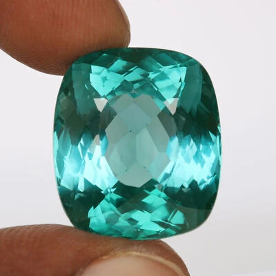 Brazilian Facted Blue Aquamarine 31.5 Ct. Brilliant Cushion Cut Loose Gemstone - Image 1 of 4