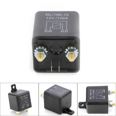 100 AMP 12V Split Charge Relay Heavy Duty Van Caravan ON/OFF 4 Pin Brand New UK - Image 1 of 4
