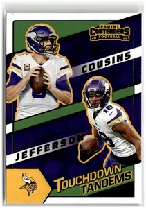 2022 Contenders #TDT-MIN Justin Jefferson / Cousins Touchdown Tandems A1943 - Foto 1 di 2