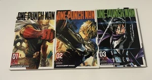One-Punch Man Manga Lot of 3 Vol 1-3 1 2 3 Yusuke Murata Shonen Jump Anime - Imagen 1 de 15