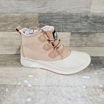 Botas clásicas Sorel Out N About III para mujer talla 9,5 ligeras bisque impermeables al tobillo Foto 1 de 4