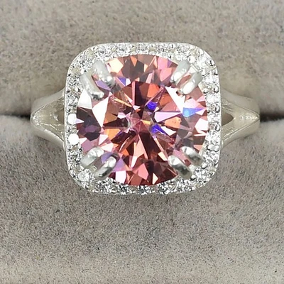 5.40 Ct Certified Pink Diamond Solitaire Ring-Free Diamond Studs. Free Tariffs. - Image 1 of 4