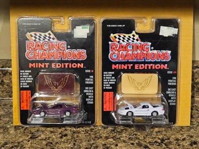 Lote de 2 Pontiac Firebird 1996 Racing Champions 1996 blanco púrpura como nuevo Foto 1 de 3