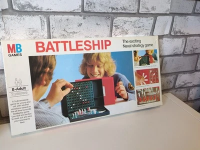 MB Games Battleship Naval Strategy Game 1983 Retro Board Game 100% Complete  - Image 1 of 4