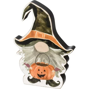 Primitives By Kathy Gnome Trick or Treater Chunky Sitter 5 in x 7 in x 1 in NEW - Picture 1 of 5
