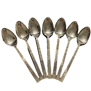Stanley Roberts DORETTE Flatware Stainless Steel Set of 7 Teaspoons Japan - Picture 1 of 8