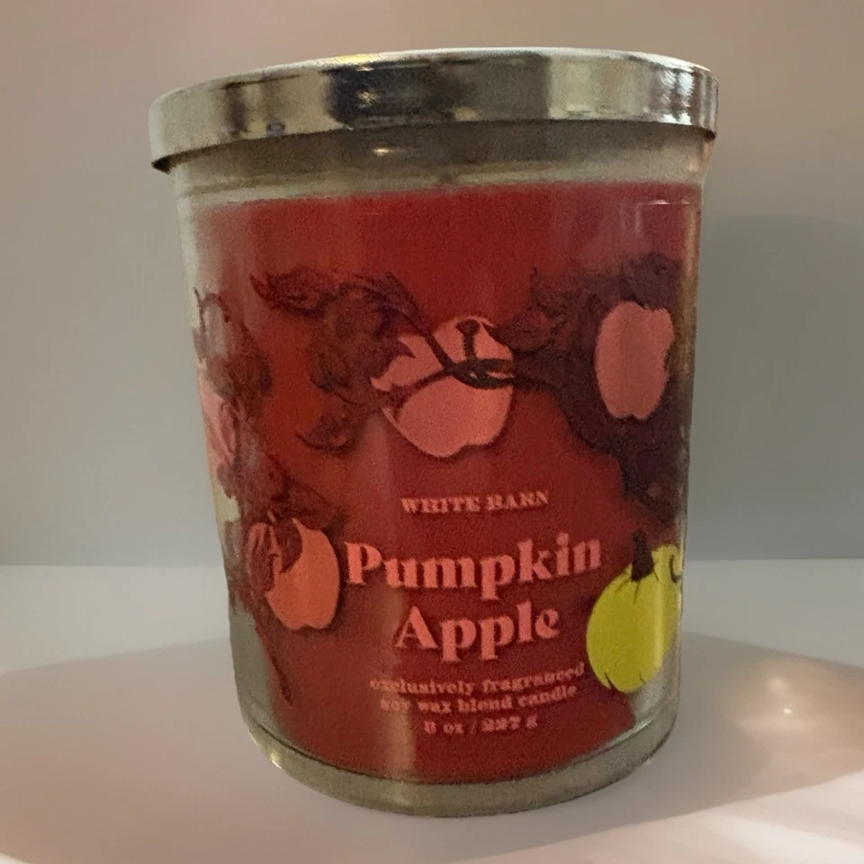 Bath & BodyWorks Pumpkin Apple Single Wick Candle 8oz. - Image 1 of 4