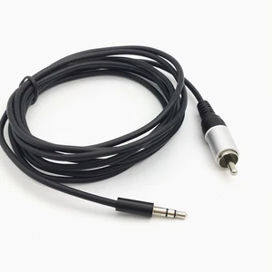 Enchufe conector de 3,5 mm a macho enchufe RCA de fono único cable de cable de audio 2 m 6 pies - Imagen 1 de 9