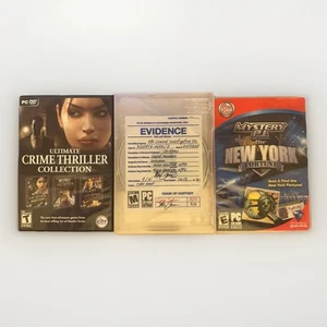 PC Mystery Game Lot (3) – Crime Thriller, Evidence, Mystery PI Hidden Object - Picture 1 of 4