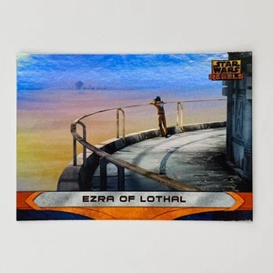 2015 Topps Star Wars Rebels Rainbow Foil Card #46 Ezra Of Lothal RARE CHASE - Picture 1 of 2