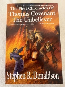 First Chronicles of Thomas Covenant The Unbeliever - Donaldson SFBC 1st Print VG - Foto 1 di 10