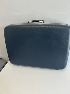 Vintage Luggage Suitcase Samsonite Silhouette Blue - Picture 1 of 18