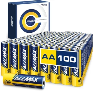 Pilas alcalinas Allmax AA máxima potencia doble a (100 unidades) - ultra largas-las - Imagen 1 de 15