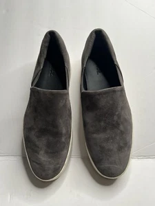Vince Platform Slip On Sneaker Size 10 Gray Suede Casual Shoes - Picture 1 of 5