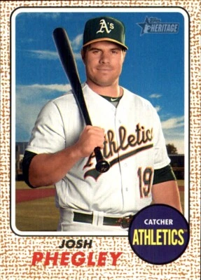 2017 Topps Heritage #55 Josh Phegley oakland athletics A's - Image 1 of 2