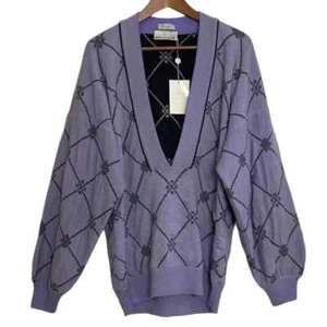 ITALIAN DESIGNER "UMBERTO BILANCIONI" NEW WOOL SWEATER. MADE IN ITALY. - Picture 1 of 11