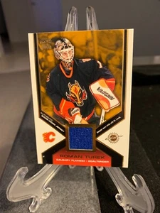 Roman Turek 2002-03 Pacific Authentic Game-worn Jersey # 13 - Calgary Flames - Picture 1 of 2