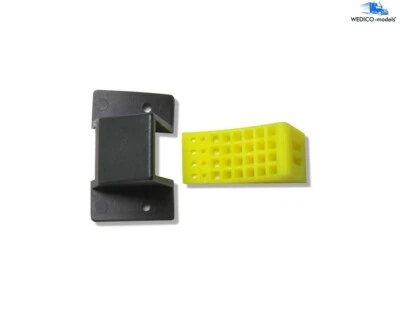 Hemmschuh gelb V2 mit Halter 1 Stück WEDICO-models - Bild 1 von 2