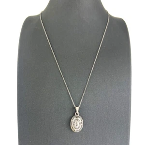 10k White Gold Diamond Multi Layered Pendant Approx .50 TCW - Picture 1 of 7