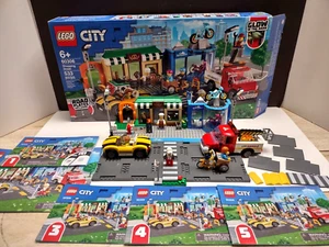 Lego City 60306 Shopping Street W/Road Plates Manual Original Box Complete Used - Picture 1 of 21