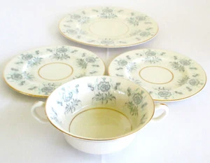 Castleton Caprice 1 Salat 2 Brot & Butter 1 Doppelgriff Suppenschüssel USA Vintage - Bild 1 von 11