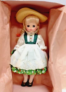 NUEVA muñeca vintage 1965 serie Madame Alexander clásicos 13" Heidi #1580 original caja - Imagen 1 de 7