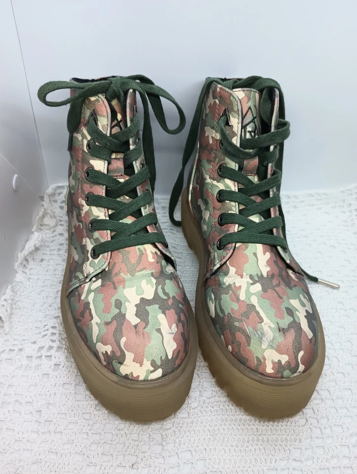 YRU Slayr Reflectante Camuflaje Combate Militar Plataforma Baja Botas Zapatos 8/39 Foto 1 de 4