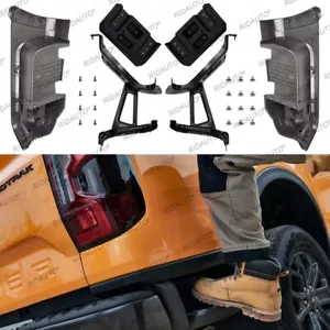 Rear Side Bar Pedal Rear Truck Step Pickup Setp Fit For FORD RANGER 2024+ T9 - Picture 1 of 9
