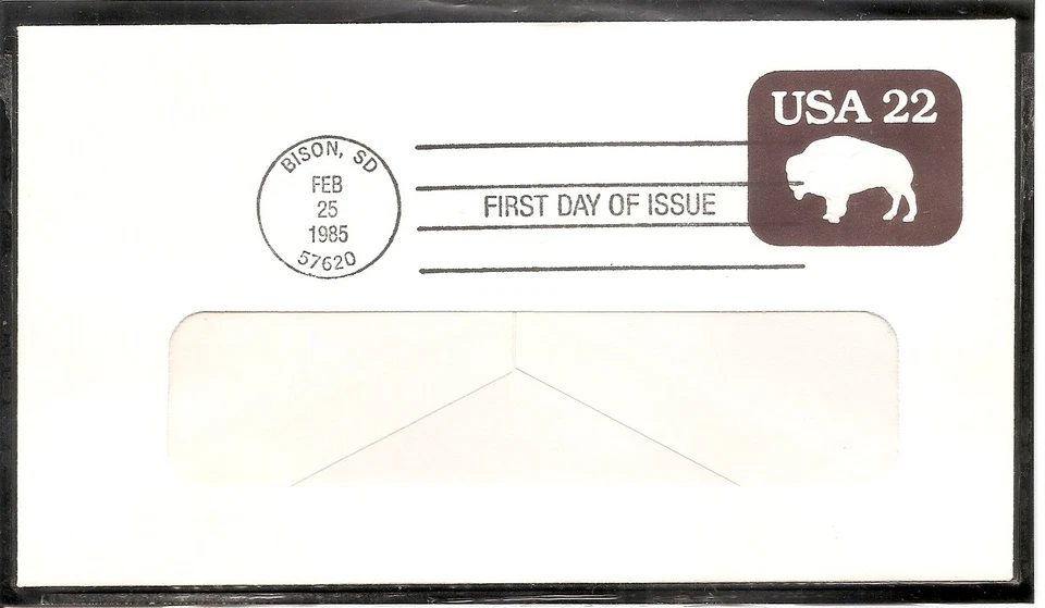 US Scott # U608 American Buffalo -Window Envelope-   FDC.  Ready For cachet. - Image 1 of 1