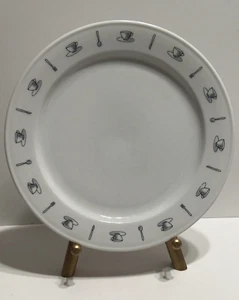 Crate & Barrel Coffee Shop 10-1/2" Dinner Plate Kathleen Wills - Picture 1 of 5