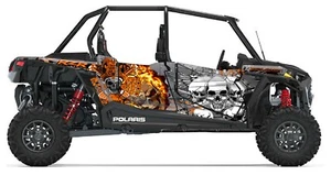 UTV Graphics Kit Decal Sticker Wrap Polaris RZR 1000 XP 4 door 2014-2020 Skull - Bild 1 von 4