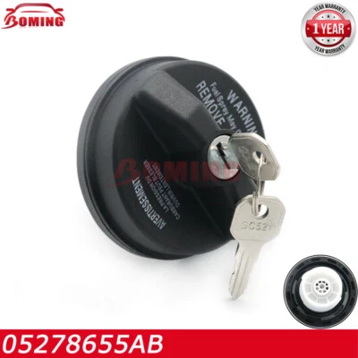 NUEVO Tapa de combustible de gasolina con bloqueo 05278655AB para Chrysler Jeep Dodge Ram 2001-2021 Foto 1 de 4