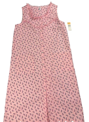 Vestido espreguiçadeira feminino vintage Kmart rosa sem mangas M melancia Y2K - Imagem 1 de 4