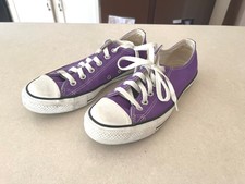 purple low top converse