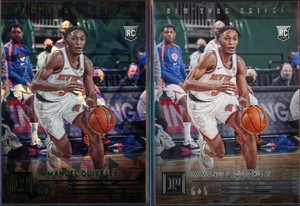 2020-21 Chronicles Panini Immanuel Quickley RC #108 Green Ice Fanatics & Base