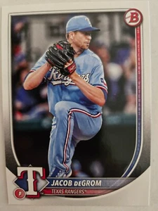 2025 Bowman Baseball 28 Jacob deGrom, Texas Rangers - Picture 1 of 2