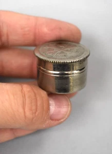 Vintage Antique Single Oil Stock, Ornate Cross, Silver Plated (CU595) - Picture 1 of 6