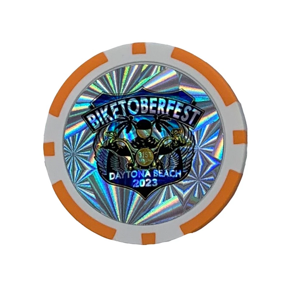 Biketoberfest Daytona Beach 2023 Oficial Coleccionista/Ficha de Poker Coleccionable Foto 1 de 1