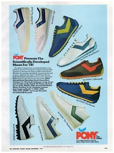 1977 Pony Tennis Shoe Print Ad #0593 - Picture 1 of 2