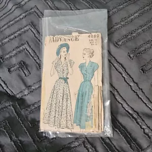Advance 4889 Womens Dress Sewing Pattern Size 12 - Picture 1 of 2