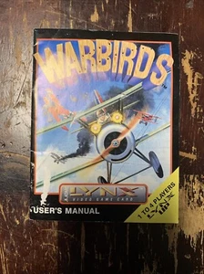 Warbirds Atari Lynx Owner’s Manual Only - Picture 1 of 4