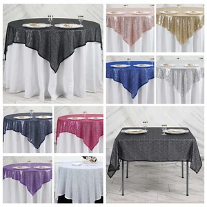 Sequin Table Cloth Cover Glitter Sparkly Shiny Material Birthday Wedding Decor - Picture 1 of 70
