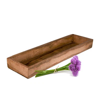 Tablett Mango Holz Tablett Deko Schale Küche Ablage Brett Teller Vintage 50x15cm - Bild 1 von 4