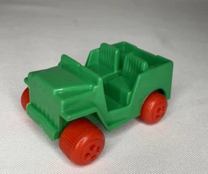 1970's Jeep Miniature Viking Plast Toys Sweden Vinyl Plastic Red Jeep Car NO.110 - Picture 1 of 6
