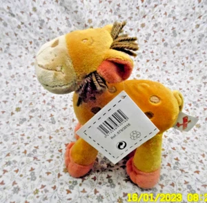Ck/ NICOTOY VETIR GEMO  VINTAGE DOUDOU LION BEIGE ORANGE  25CM  100% NEUF - Picture 1 of 4